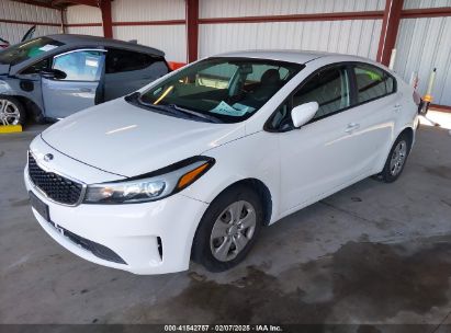 2017 KIA FORTE LX White  Gasoline 3KPFK4A7XHE045344 photo #3