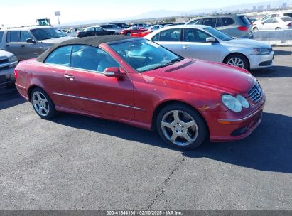 2005 MERCEDES-BENZ CLK 500 Red  Gasoline WDBTK75G35T044102 photo #1