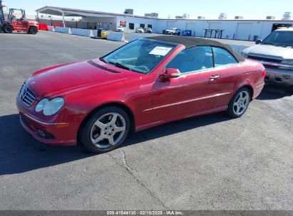 2005 MERCEDES-BENZ CLK 500 Red  Gasoline WDBTK75G35T044102 photo #3