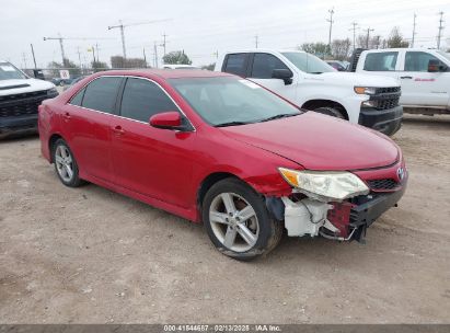 2012 TOYOTA CAMRY SE Red  Gasoline 4T1BF1FK3CU598650 photo #1