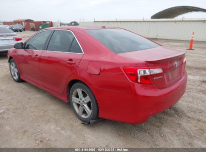 2012 TOYOTA CAMRY SE Red  Gasoline 4T1BF1FK3CU598650 photo #4