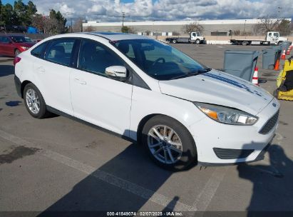 2015 FORD FOCUS SE White  Gasoline 1FADP3F23FL289301 photo #1