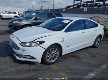 2017 FORD FUSION ENERGI SE LUXURY White  hybrid engine 3FA6P0PU4HR215395 photo #3