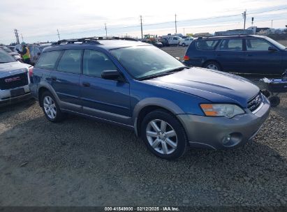 2006 SUBARU OUTBACK 2.5I Blue  Gasoline 4S3BH686237649663 photo #1