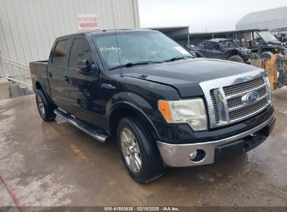 2010 FORD F-150 LARIAT Black  Flexible Fuel 1FTFW1CV2AFB47215 photo #1