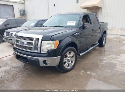 2010 FORD F-150 LARIAT Black  Flexible Fuel 1FTFW1CV2AFB47215 photo #3