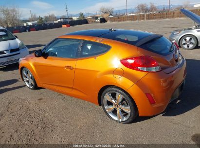 2013 HYUNDAI VELOSTER BASE W/BLACK Orange  Gasoline KMHTC6AD6DU122025 photo #4