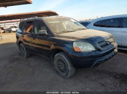 2004 HONDA PILOT EX-L Black  Gasoline 2HKYF18684H574192 photo #1