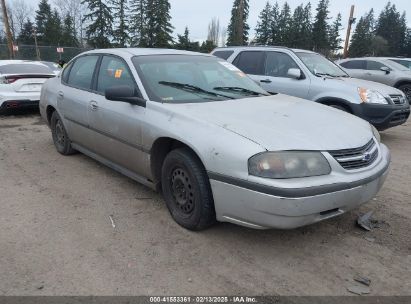 2001 CHEVROLET IMPALA Silver  Gasoline 2G1WF52E219258471 photo #1