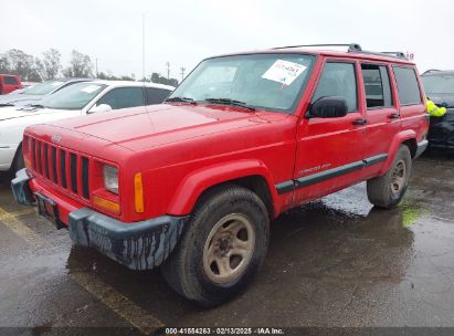 2001 JEEP CHEROKEE SPORT Red  Gasoline 1J4FT48S81L517541 photo #3