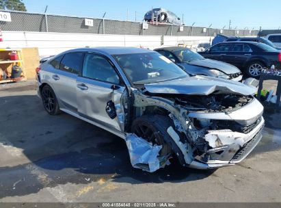 2022 HONDA CIVIC SPORT Gray  Gasoline 2HGFE2F54NH530129 photo #1