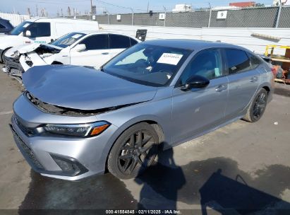 2022 HONDA CIVIC SPORT Gray  Gasoline 2HGFE2F54NH530129 photo #3