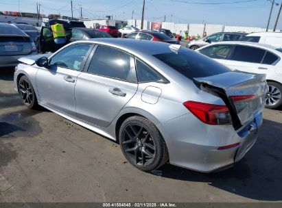 2022 HONDA CIVIC SPORT Gray  Gasoline 2HGFE2F54NH530129 photo #4