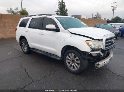 2013 TOYOTA SEQUOIA SR5 5.7L V8 White  Gasoline 5TDZY5G19DS044397 photo #1