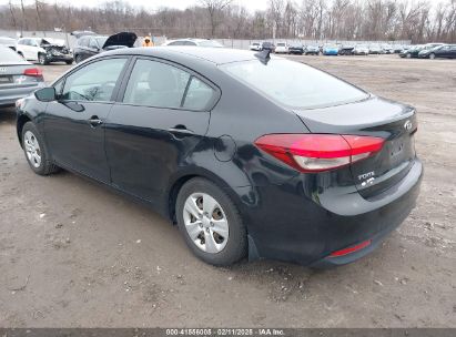 2017 KIA FORTE LX Black  Gasoline 3KPFL4A70HE159396 photo #4