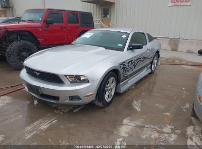 2012 FORD MUSTANG V6 Silver  Gasoline 1ZVBP8AM7C5272635 photo #3