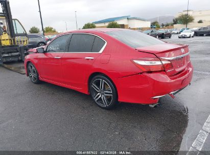 2016 HONDA ACCORD SPORT Red  Gasoline 1HGCR2F54GA201813 photo #4