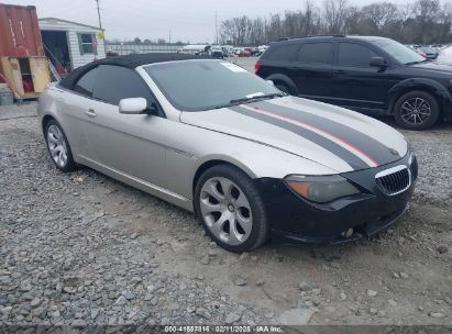 2006 BMW 650I Silver  Gasoline WBAEK13486CN79165 photo #1