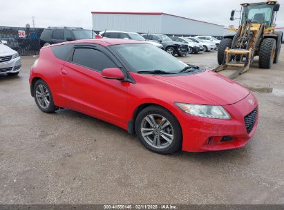 2013 HONDA CR-Z EX Red  Hybrid JHMZF1C69DS001961 photo #1