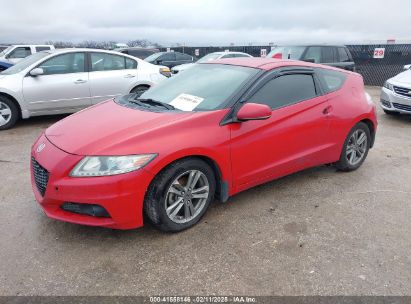 2013 HONDA CR-Z EX Red  Hybrid JHMZF1C69DS001961 photo #3