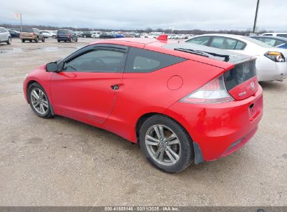 2013 HONDA CR-Z EX Red  Hybrid JHMZF1C69DS001961 photo #4