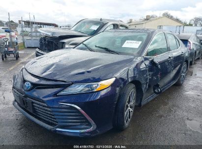 2021 TOYOTA CAMRY XLE Dark Blue  Hybrid 4T1F31AK0MU553345 photo #3