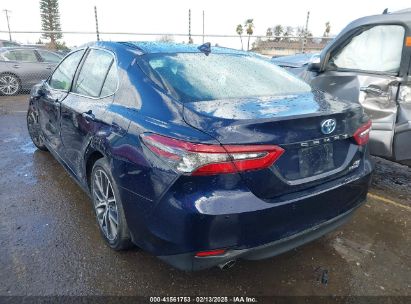 2021 TOYOTA CAMRY XLE Dark Blue  Hybrid 4T1F31AK0MU553345 photo #4