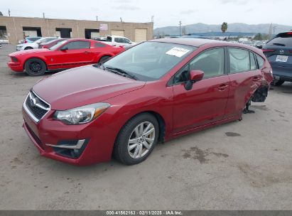 2016 SUBARU IMPREZA 2.0I PREMIUM Red  Gasoline JF1GPAB68G8318595 photo #3