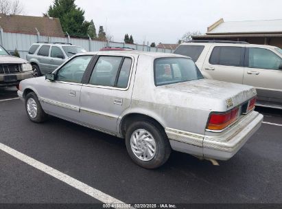 1991 DODGE SPIRIT Silver  Gasoline 1B3XA46K0MF543008 photo #4