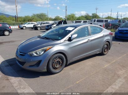 2016 HYUNDAI ELANTRA SE Gray  Gasoline KMHDH4AE6GU645956 photo #3