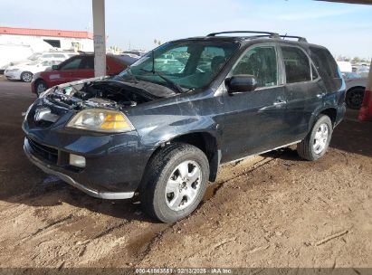 2004 ACURA MDX Black  Gasoline 2HNYD18284H534118 photo #3