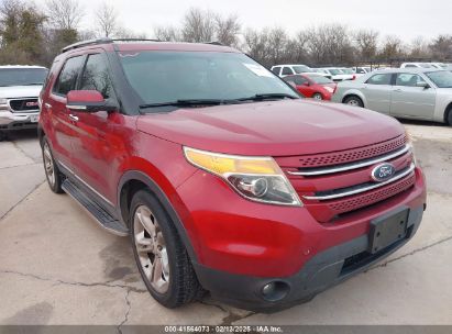 2015 FORD EXPLORER LIMITED Red  Gasoline 1FM5K7F85FGB01374 photo #1