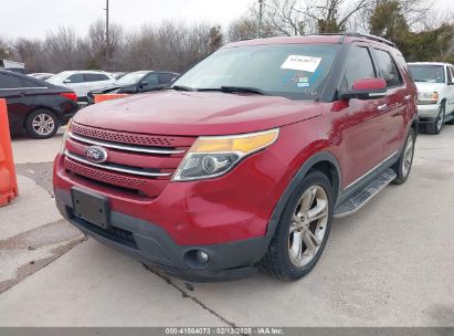 2015 FORD EXPLORER LIMITED Red  Gasoline 1FM5K7F85FGB01374 photo #3