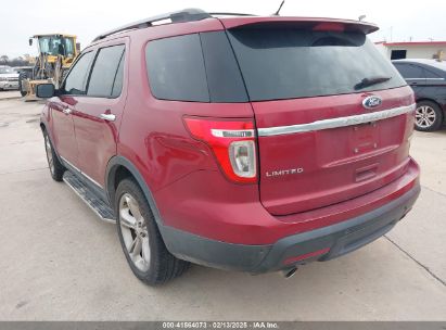 2015 FORD EXPLORER LIMITED Red  Gasoline 1FM5K7F85FGB01374 photo #4