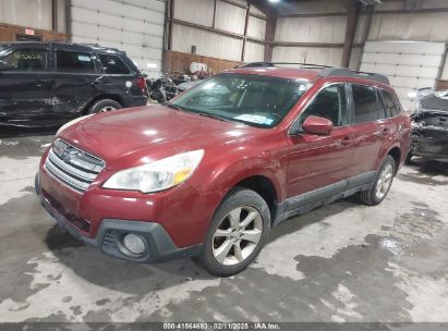 2013 SUBARU OUTBACK 2.5I PREMIUM Red  Gasoline 4S4BRBCC0D3261130 photo #3