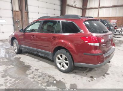 2013 SUBARU OUTBACK 2.5I PREMIUM Red  Gasoline 4S4BRBCC0D3261130 photo #4