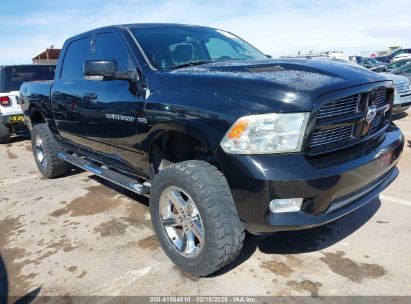 2012 RAM 1500 SPORT Black  Gasoline 1C6RD6MT7CS101281 photo #1