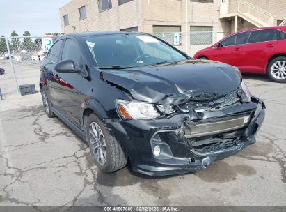 2018 CHEVROLET SONIC LT AUTO Black  Gasoline 1G1JD5SG1J4117301 photo #1