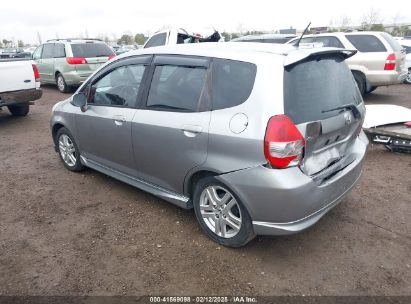 2007 HONDA FIT SPORT Gray  Gasoline JHMGD386X7S032108 photo #4