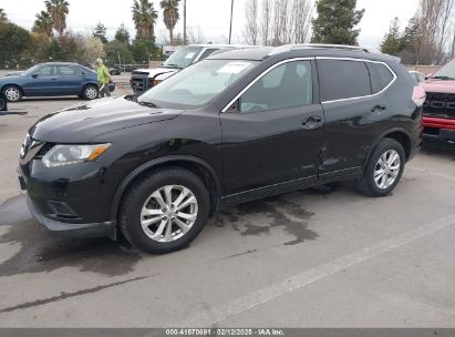 2014 NISSAN ROGUE SV Black  Gasoline 5N1AT2MT0EC754240 photo #3