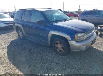 2002 CHEVROLET TRAILBLAZER LTZ Blue  Gasoline 1GNDT13S622306159 photo #1