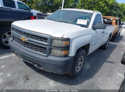 2015 CHEVROLET SILVERADO 1500 WT White  Gasoline 1GCNKPEH5FZ240995 photo #3