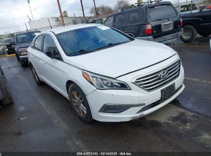 2015 HYUNDAI SONATA SE White  Gasoline 5NPE24AF9FH229900 photo #1