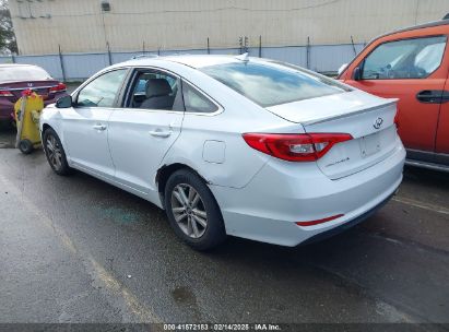 2015 HYUNDAI SONATA SE White  Gasoline 5NPE24AF9FH229900 photo #4