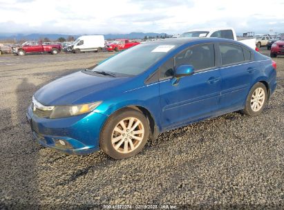 2012 HONDA CIVIC EX Blue  Gasoline 2HGFB2F87CH502390 photo #3