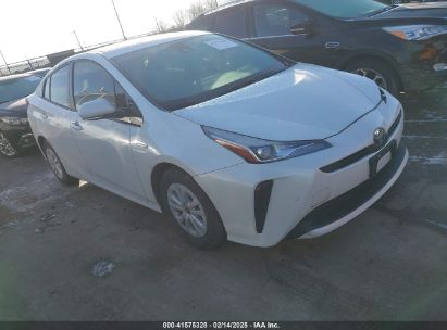 2019 TOYOTA PRIUS LE White  Hybrid JTDKARFU6K3099915 photo #1