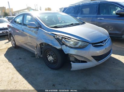 2016 HYUNDAI ELANTRA SE Silver  Gasoline 5NPDH4AE1GH724739 photo #1