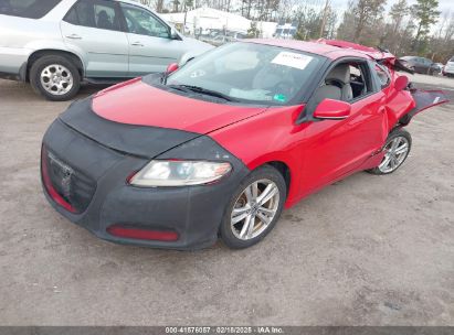 2011 HONDA CR-Z Red  Hybrid JHMZF1C42BS012148 photo #3