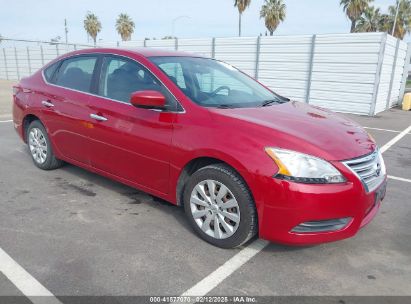 2014 NISSAN SENTRA S Red  Gasoline 3N1AB7AP5EL623064 photo #1