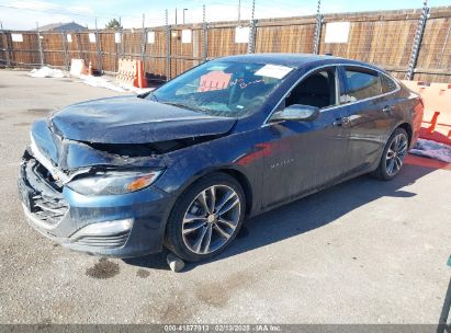 2022 CHEVROLET MALIBU FWD LT Blue  Gasoline 1G1ZD5ST5NF119045 photo #3